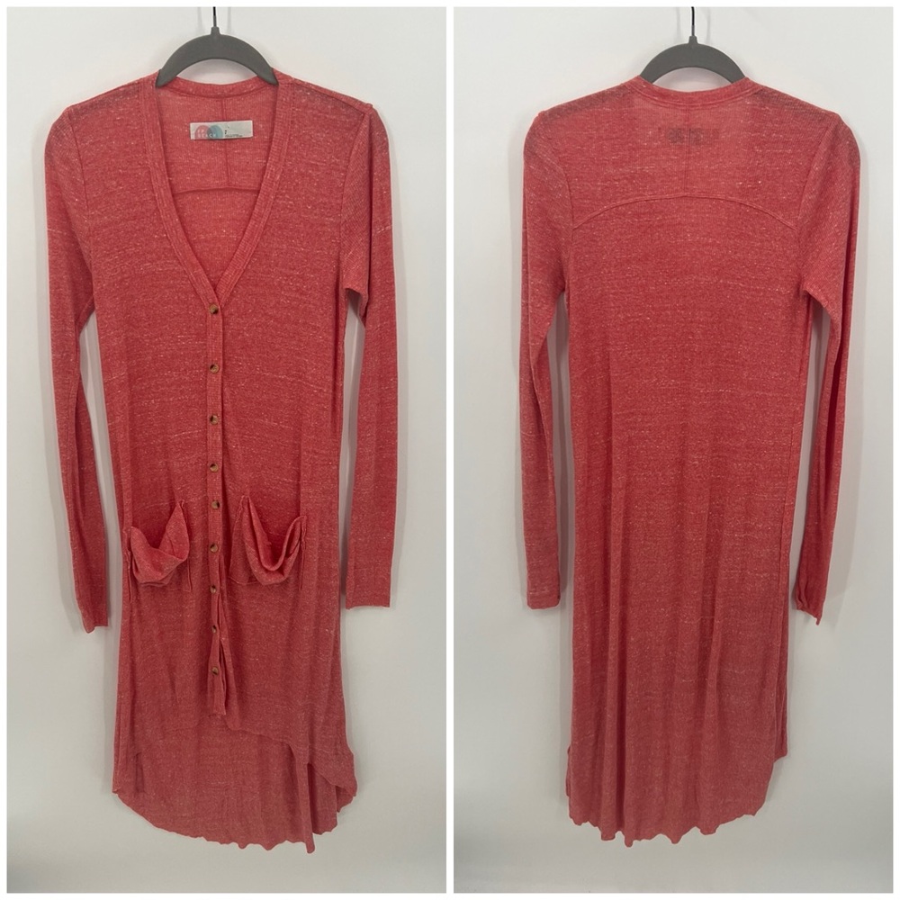 Free People Beach Ribbed Up long cardigan - Picture 2 of 13